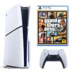 Sony PlayStation 5 Slim 1Tb SSD disk edition + game GTA 5 Grand Theft Auto V